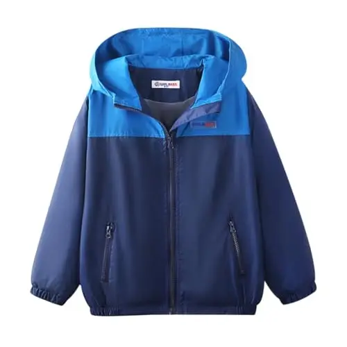 WELAKEN lightweight Jacket for Girls Kids & Toddler II Girls' Print Water-resistant Jacket - 1