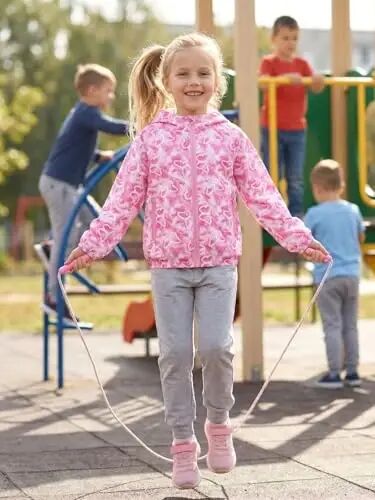WELAKEN qizlar va bolalar uchun yengil kurtka II Qizlar uchun suv o'tkazmaydigan kurtka - 2