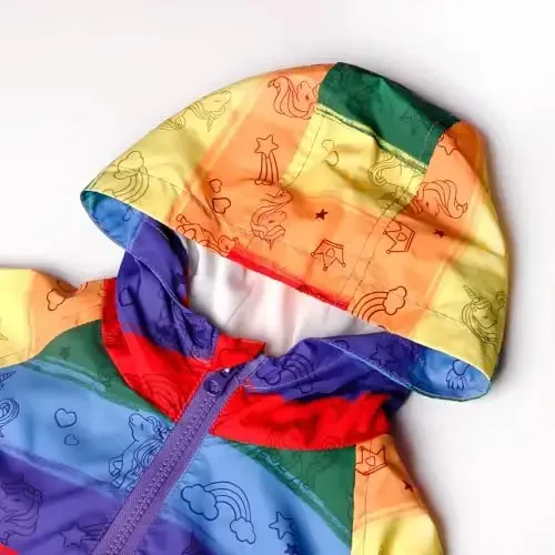 WELAKEN qizlar va bolalar uchun yengil kurtka II Qizlar uchun suv o'tkazmaydigan kurtka - 2