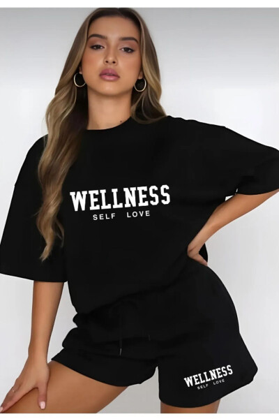 WELLNESS Printed Shorts and T-Shirt Set 