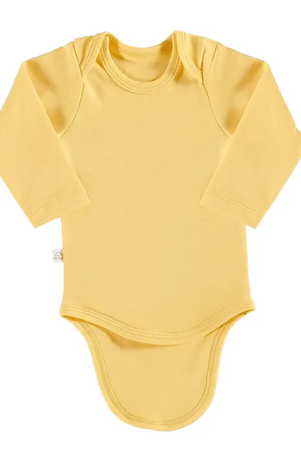 Wells 9 Parça Hastane Çıkışı Seti Organik Pamuk Yenidoğan Takımı - Sarı-Sarı - 2