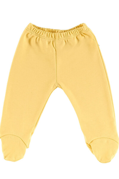 Wells Unisex 9 Piece Hospital Discharge Set Organic Cotton Newborn Outfit - Mustard - 3