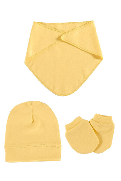 Wells Unisex 9 Piece Hospital Discharge Set Organic Cotton Newborn Outfit - Mustard - 7