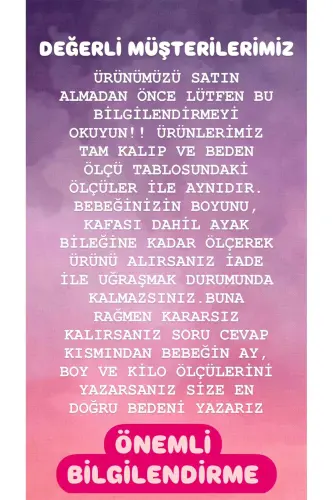 Wellsoft Peluş Unisex Fermuarlı Kışlık Bebek Uyku Tulumu Bebek Tulumu Çocuk Tulumu Çocuk Kostümü - sarı - 4