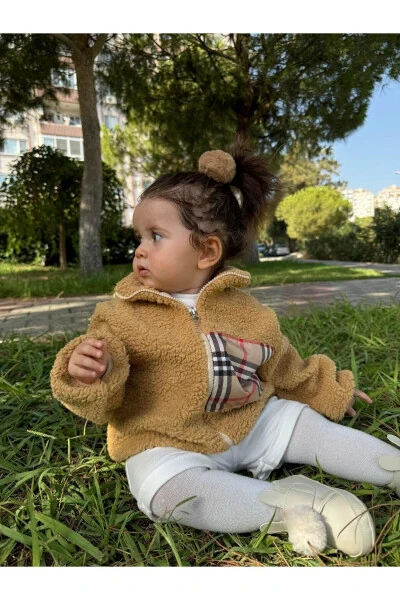 Wellsoft Plush Unisex Zippered Winter Baby Children's Jacket Baby Cardigan Children's Coat Cardigan - Modazone