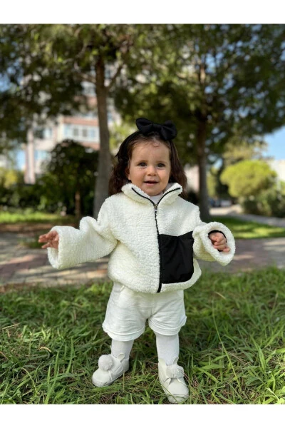 Wellsoft Plush Unisex Zippered Winter Baby Kids Jacket Baby Cardigan Kids Coat Cardigan - 1