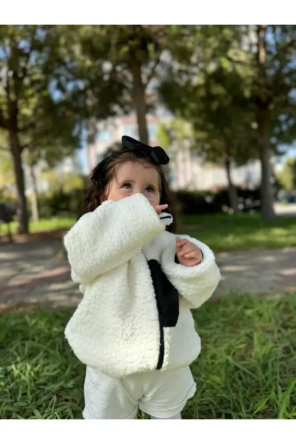 Wellsoft Plush Unisex Zippered Winter Baby Kids Jacket Baby Cardigan Kids Coat Cardigan - 2