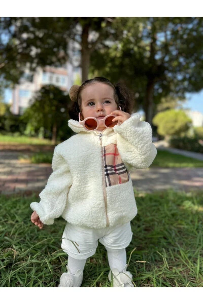 Wellsoft plyushli jinsiy farqlanmaydigan fermuarli qishki chaqaloq bolalar ko'ylagi chaqaloq ko'ylagi bolalar paltosi ko'ylagi - 3