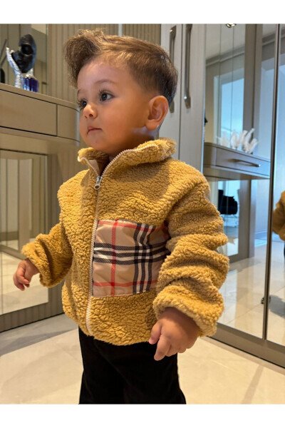 Wellsoft plyushli unisex fermuarlı qishki chaqaloq ko'ylagi - BT BABY (1)