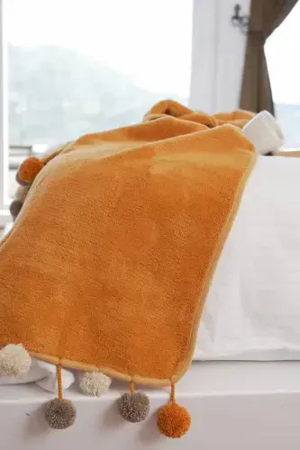 Wellsoft Ponponli Sharf /roʻmol/etol/yotoq Runner-xantal - 2