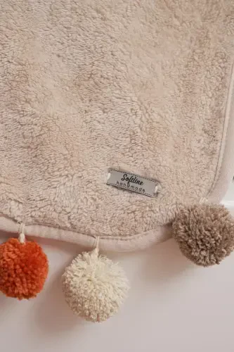 Wellsoft Tassel Scarf /shawl/etol/bed Runner-beige - 3