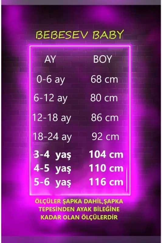 Welsoft Peluş Unisex Fermuarlı Kışlık Bebek Uyku Tulumu Bebek Tulumu Çocuk Tulumu Çocuk Kostümü - KAHVERENGİ-BEYAZ - 4