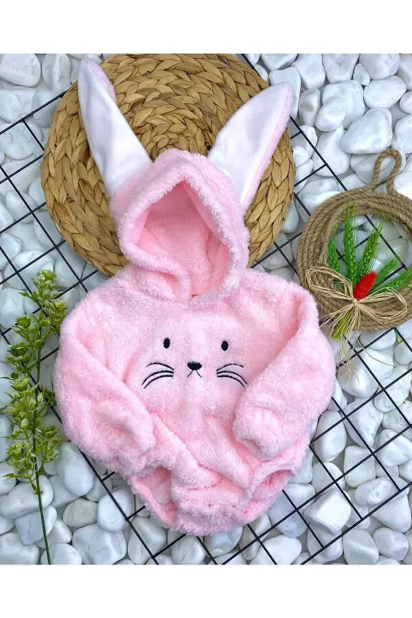 Welsoft Plush Unisex Winter Baby Snap Bodysuit - 2