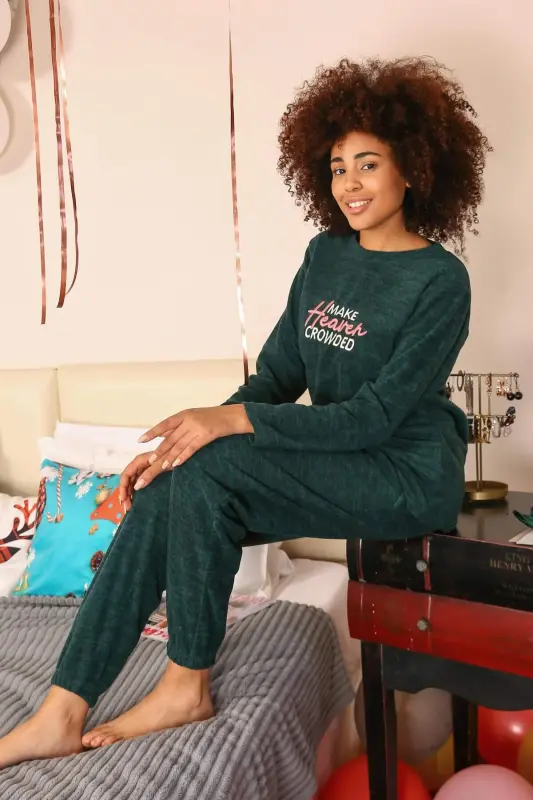 Welsoft Polar Ayollar Pijama To'plami 8516 - 1