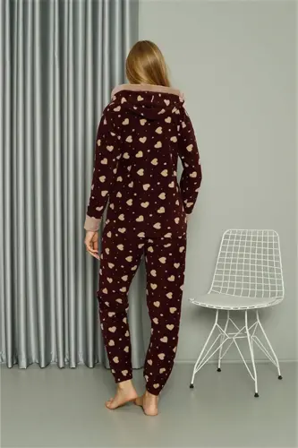 Welsoft Polar Women's Hooded Pajamas Set 8513 - 8