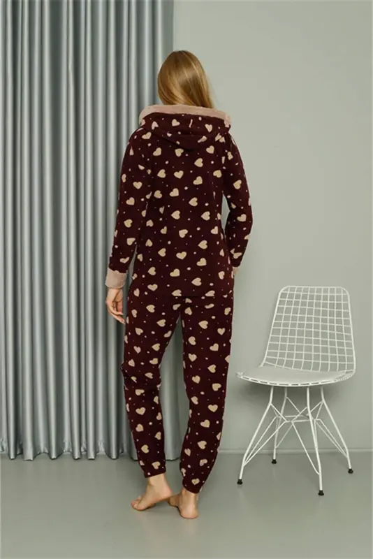 Welsoft Polar Women's Hooded Pajamas Set 8513 - 8