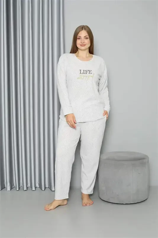 Welsoft Polar Women's Plus Size Pajama Set 808050 - 2