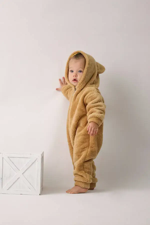 Welsoft Unisex Baby Kids Winter Zippered Plush Sleeping Bag, Baby and Kid Onesie - 4