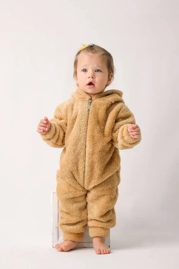 Welsoft Unisex Baby Kids Winter Zippered Plush Sleeping Bag, Baby and Kid Onesie - 5