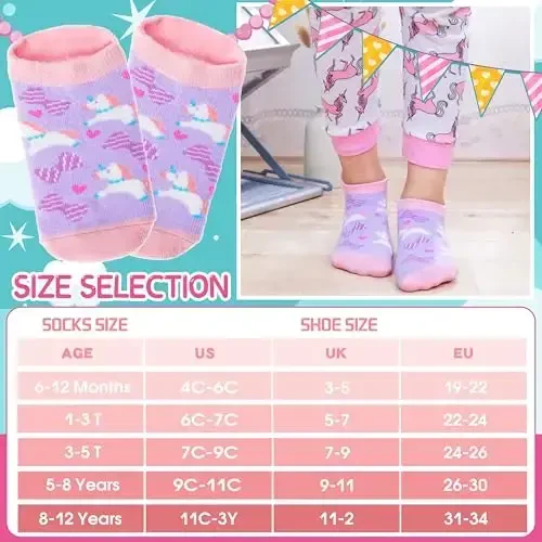 Welwoos Baby Girls Boys Toddlers Grips Socks Kids Non Slip Anti Skid Ankle Cotton No Show Socks with Grippers - 5