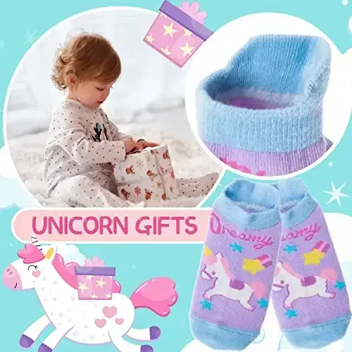 Welwoos Baby Girls Boys Toddlers Grips Socks Kids Non Slip Anti Skid Ankle Cotton No Show Socks with Grippers - 3