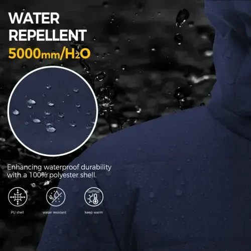 WenVen Ayollar uchun qalinlashtirilgan Puffer Kurtka Qishki Paxtali Kurtka Shamoldan himoya qiluvchi Qishki Puffer Palto Moviy L - 3