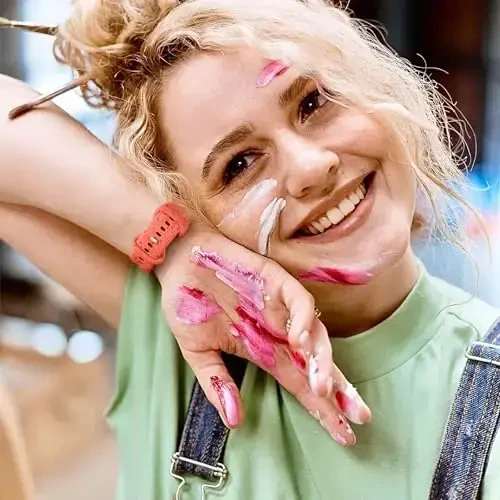 Wepro 40mm 41mm 42mm 38mm Band for Apple Watch Bands for Women for iWatch Bands SE Series 10 9 8 7 6 5 4 3 2 1 Silicone Sport Band Breathable Waterproof Colorful Strap, Coral - 2