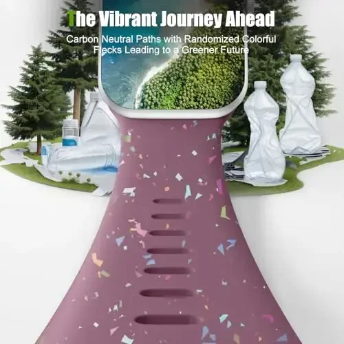 Wepro Compatible for Apple Watch SE Band 6 5 4 44mm/Series 9 8 7 45mm/S10 46mm/Series 3 2 1 42mm Ultra 2 49mm Silicone Sport Band for iWatch Women Breathable Waterproof Strap Colorful Purple - 4