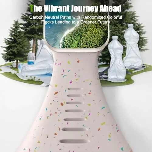 Wepro Kids Sport Band Apple Watch Bands ayollar qizlar uchun 40mm 41mm 38mm 42mm iWatch Bands erkaklar SE Series 10 9 8 7 6 5 4 3 2 1 Yumshoq silikon nafas oladigan rangli tasma, Starlight uchun - 4