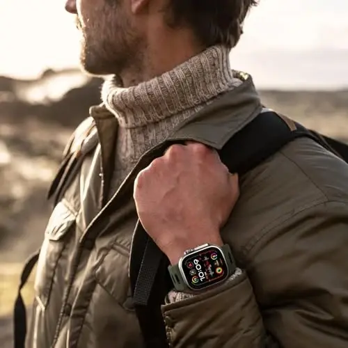 Wepro Spor Bantları Apple Watch Ultra 2/Ultra Bant 49mm 46mm 45mm 44mm 42mm Erkekler için Uyumlu, Su Geçirmez Yumuşak Silikon Sağlam Okyanus Nefes Alabilir Kordon iWatch Serisi 10 9 8 7 6 5 4 3 2 1 SE için - 6