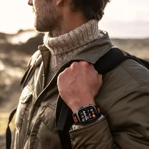 Wepro Spor Kordonları Apple Watch Ultra 2/Ultra Kordon 49mm 46mm 45mm 44mm 42mm Erkekler için Uyumlu, Su Geçirmez Yumuşak Silikon Sağlam Okyanus Nefes Alabilen iWatch Serisi 10 9 8 7 6 5 4 3 2 1 SE için Kordon - 6