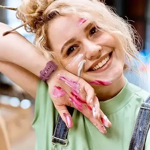 Wepro Watch Band Compatible for Apple Watch Series 9 Band 41mm SE 40mm 10 42mm Series 3 38mm for Women for iWatch Band Series 8 7 6 5 4 2 1 Waterproof Breathable Sport Band Colorful Strap Purple - 2