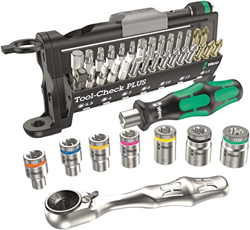 Wera 056490 Tool-Check Plus Bit Ratchet Set with Sockets - Metric - 2