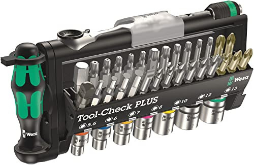 Wera 056490 Tool-Check Plus Bit Ratchet Set with Sockets - Metric - Wera