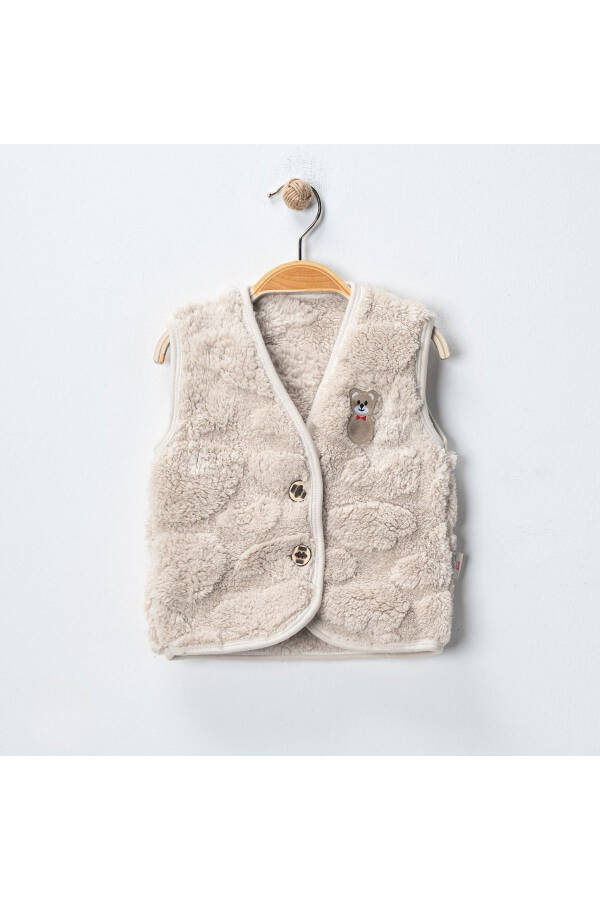 Wersoft Baby Vest with Bear Embroidery - 1