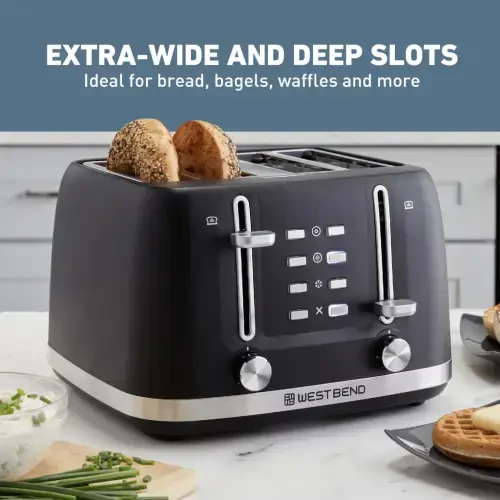 West Bend 4-Slice Toaster, in Black (TTWB4SBK13) - 14