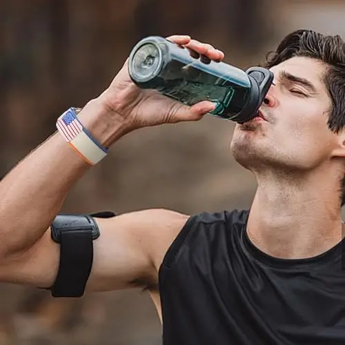 WestEagle 2 PackTrail Loop Nylon Band Compatible Apple Watch Ultra/2 Band 49mm 46mm 45mm 44mm 42mm, Rugged Soft Braided Elastic Sport Strap for iWatch Series 10 9 8 7 6 5 4 3 2 1 Ultra/2 Men USA Flag - 6