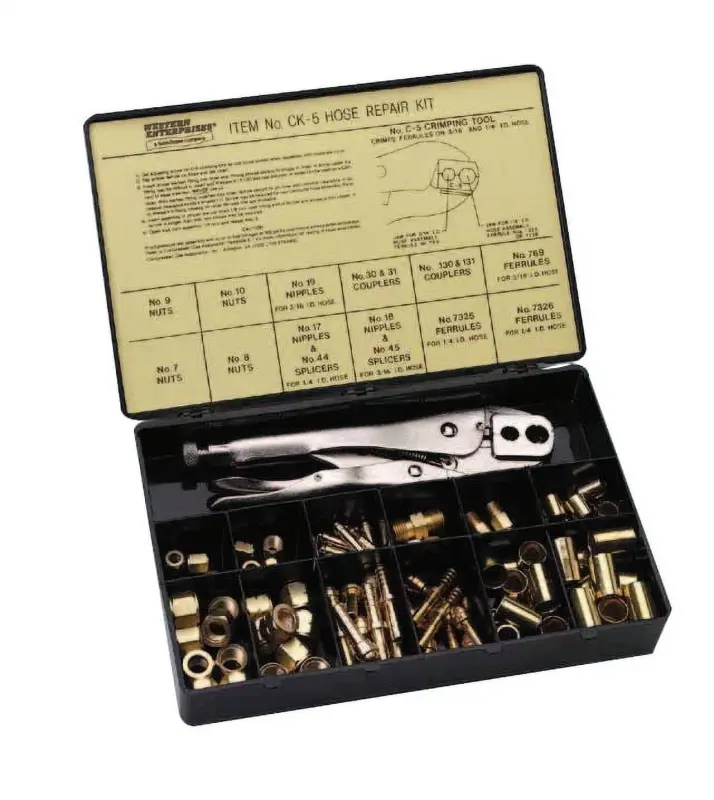Western Enterprises Hose Repair Kits, Nipples; Ferrules; Splicers; Nuts; Free Fishing Lure; Kit Box - 1