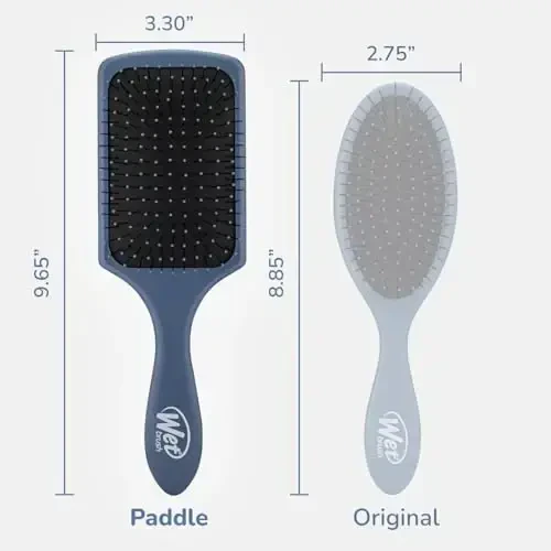 Wet Brush Paddle Detangler Hair Brush, Elemental Blue, Ultra-Soft IntelliFlex Bristles with AquaVent Design, Great For Treatment & Mask Application, Women, Men, Wet, Dry and Damaged Hair - 5