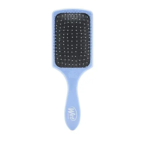 Wet Brush Paddle Detangler Hair Brush, Sky, Ultra-Soft IntelliFlex Bristles with AquaVent Design, Great For Treatment & Mask Application, Women, Men, Wet, Dry and Damaged Hair 