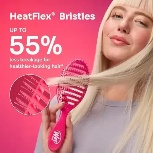 Wet Brush Paddle Detangler Hair Brush, Sky, Ultra-Soft IntelliFlex Bristles with AquaVent Design, Great For Treatment & Mask Application, Women, Men, Wet, Dry and Damaged Hair - 6