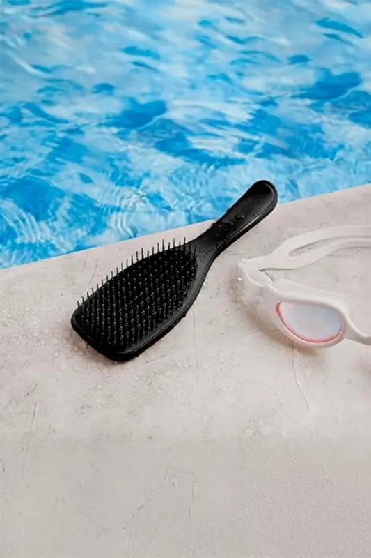 Wet Detangler Black Hair Brush and Comb - 5