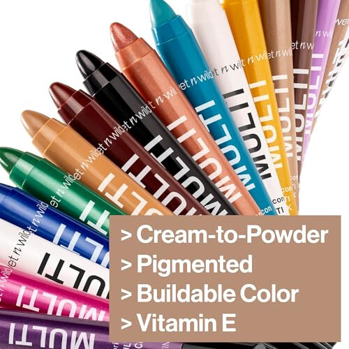 Wet n Wild Color Icon Cream Eyeliner Eyeshadow Multi-Stick, Moisturizing, Nourishing Velvety Cream-to-Powder Buildable & Blendable Formula, Cruelty-Free & Vegan - Champagne Room - 4