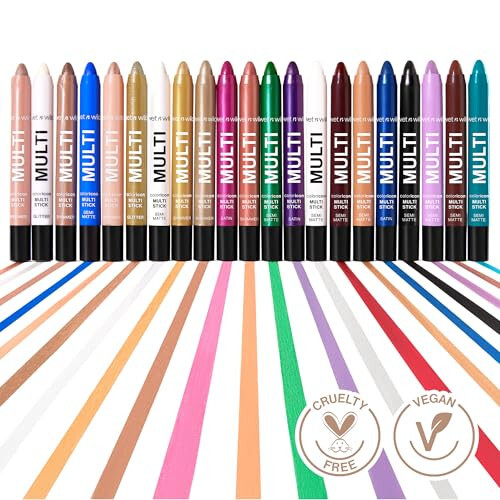 Wet n Wild Color Icon Cream Eyeliner Eyeshadow Multi-Stick, Moisturizing, Nourishing Velvety Cream-to-Powder Buildable & Blendable Formula, Cruelty-Free & Vegan - Champagne Room - 6