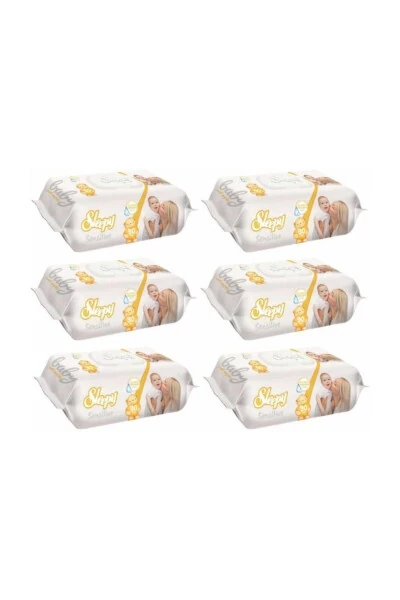 Wet Wipes 90 Sheets 6 Pack - SLEEPY