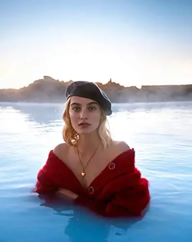 WETOO Женская беретка из искусственной кожи Берет французский черный берет Берет художника Шапка - 6