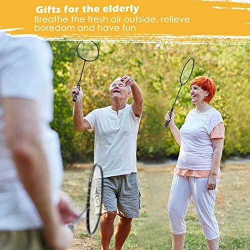 Wettarn 12 dona badminton raketkasi + 18 dona neylon badminton to'pi, badminton raketkalari ulgurma, kattalar, o'smirlar, yoshlar, boshlang'ich darajadagi va ilg'or darajadagi o'yinchi uchun badminton to'plami, hovli, sport zali, plyaj, ochiq havoda - 6