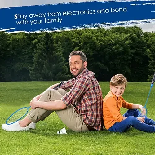 Wettarn 12 Pcs Badminton Rackets Bulk with 18 Nylon Badmintons, Shuttle Set for Adults Teenagers Youth Beginners Advanced Player Backyard Gym Beach Outdoor - 5