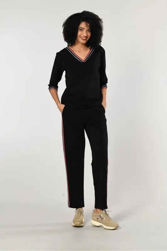 Weweus Black Tracksuit 207-Black - ERDEM İÇ GİYİM