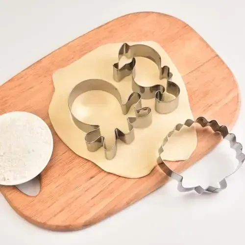 WGPG Under The Sea Creatures Cookie Cutters - 6PCS Large Stainless Steel Marine Species Shapes Baking Mold, Metal Cookie Sandwich Biscuit Cutter Molds For Baking, 3 x 4 Inch - 6